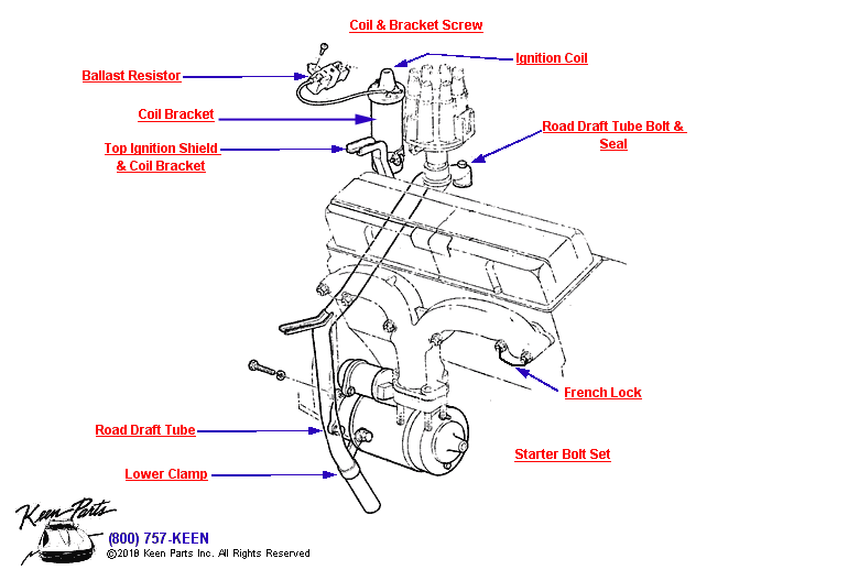 Road Draft Tube Diagram for a 1988 Corvette