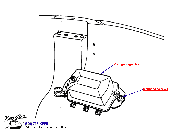 Voltage Regulator Diagram for a 1996 Corvette