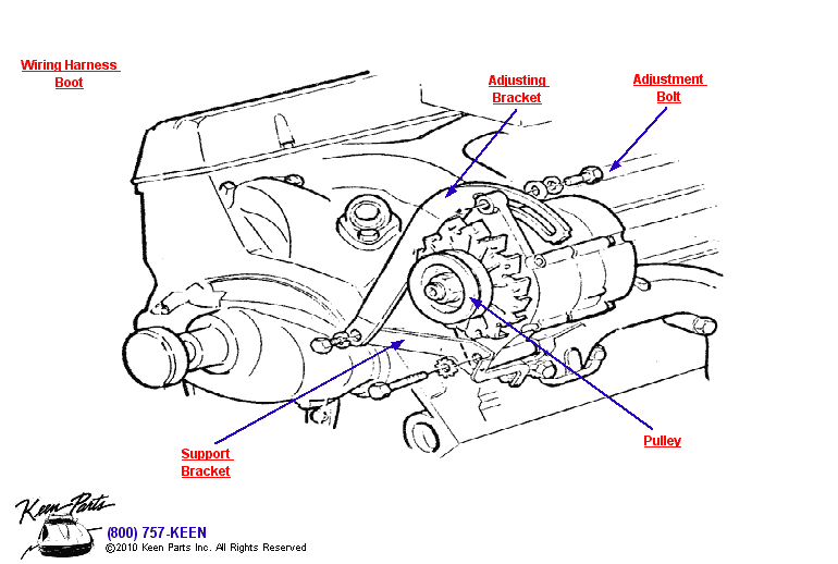 Small Block Alternator Diagram for a 2000 Corvette