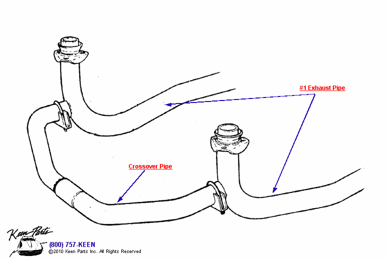 Crossover &amp; #1 Pipe Diagram for a 1969 Corvette