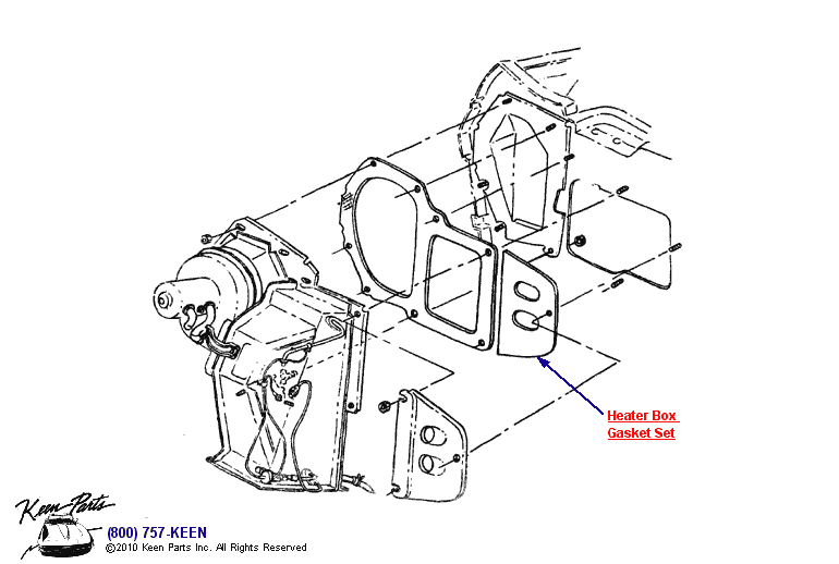 Heater Box Diagram for a 2020 Corvette