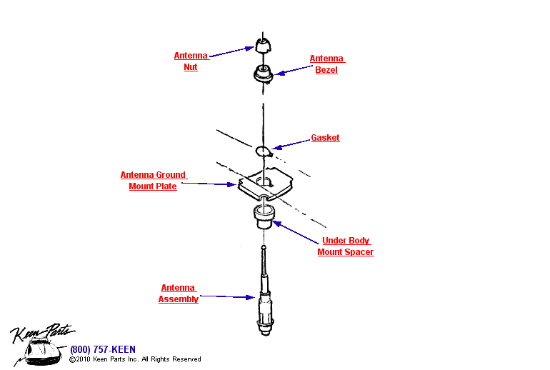 Antenna Diagram for a 1962 Corvette