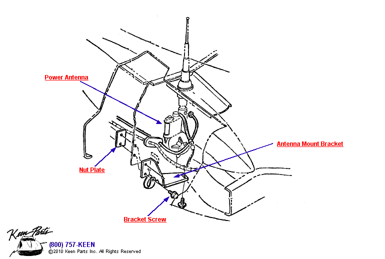 Antenna Diagram for a 2002 Corvette