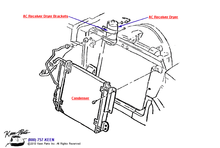AC Reciever Dryer &amp; Condenser Diagram for a 1991 Corvette