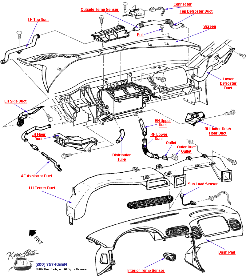  Diagram for a 1958 Corvette