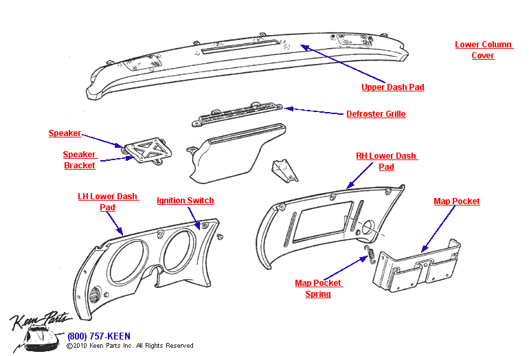 Dash Diagram for a 2003 Corvette