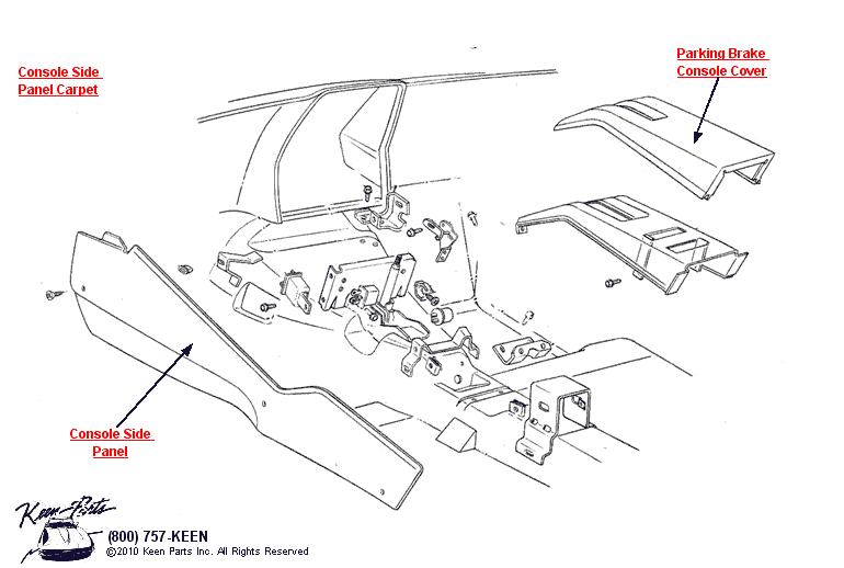Console Diagram for a 1967 Corvette