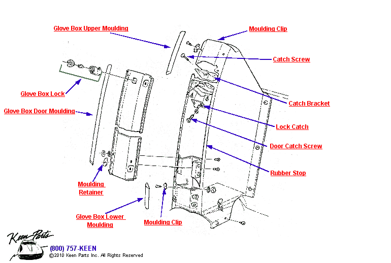 Seat Separator Diagram for a 2014 Corvette