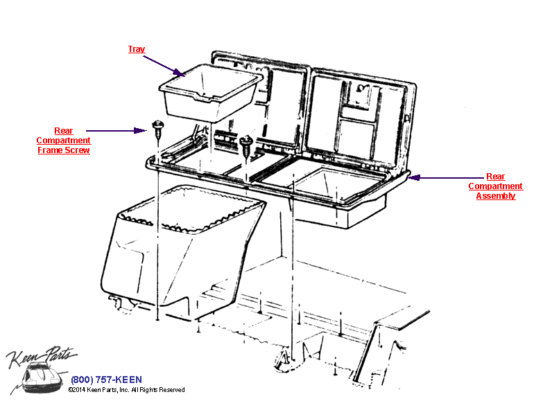 Rear Compartment Diagram for a 2021 Corvette
