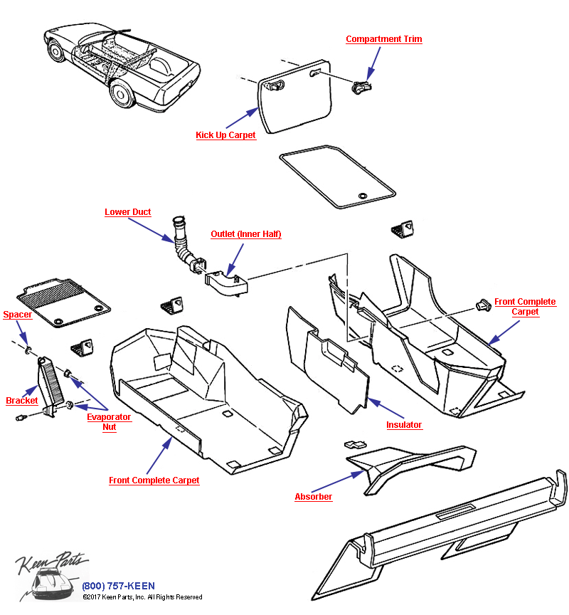  Diagram for a 1956 Corvette