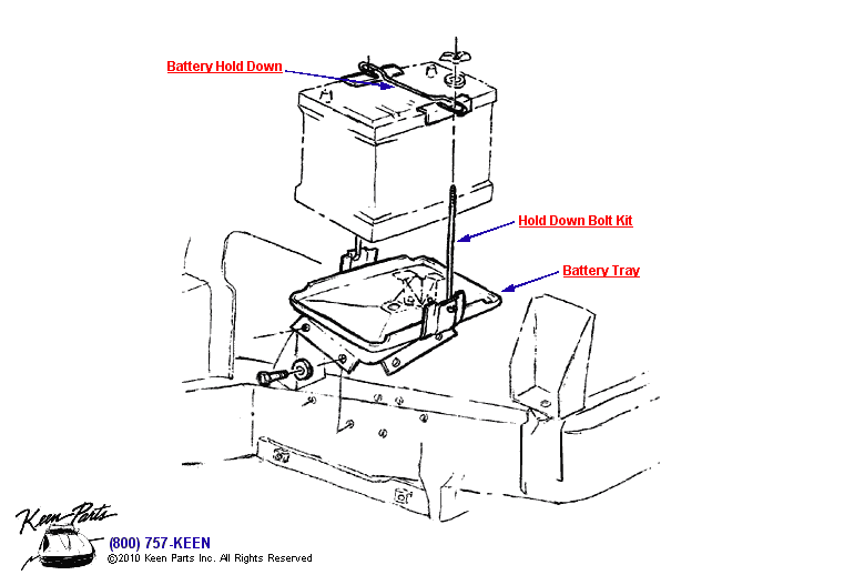 Battery - with AC Diagram for a 2009 Corvette
