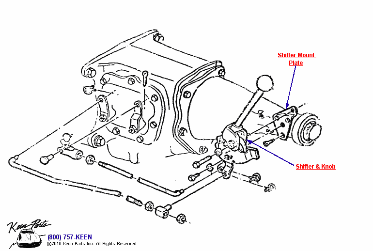 Shifter &amp; Rods Diagram for a 1982 Corvette