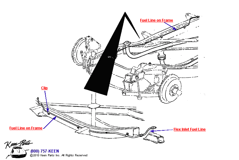 Fuel Line Diagram for a 2020 Corvette