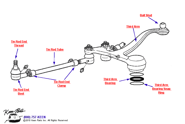 Steering Assembly Diagram for a 1978 Corvette