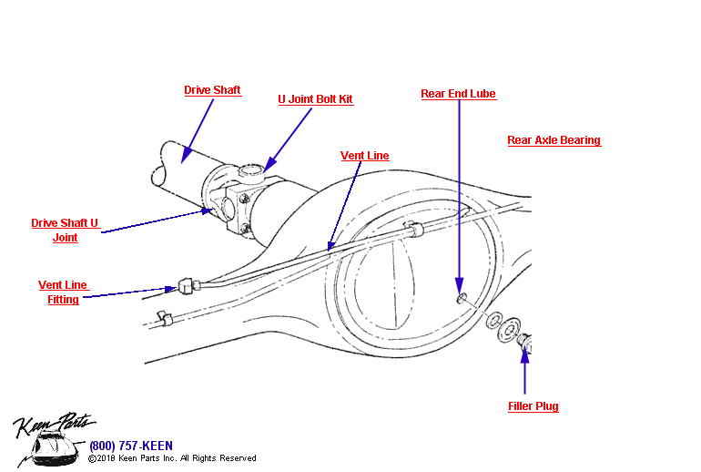 Differential Diagram for a 1965 Corvette