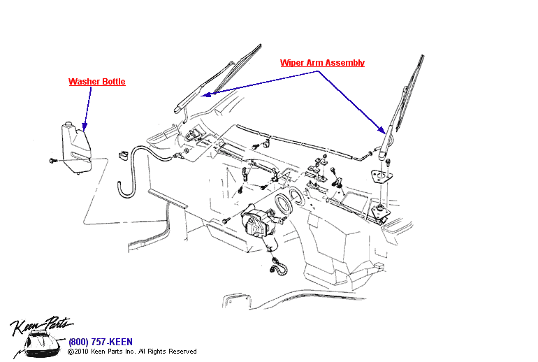 Wiper System Diagram for a 2001 Corvette