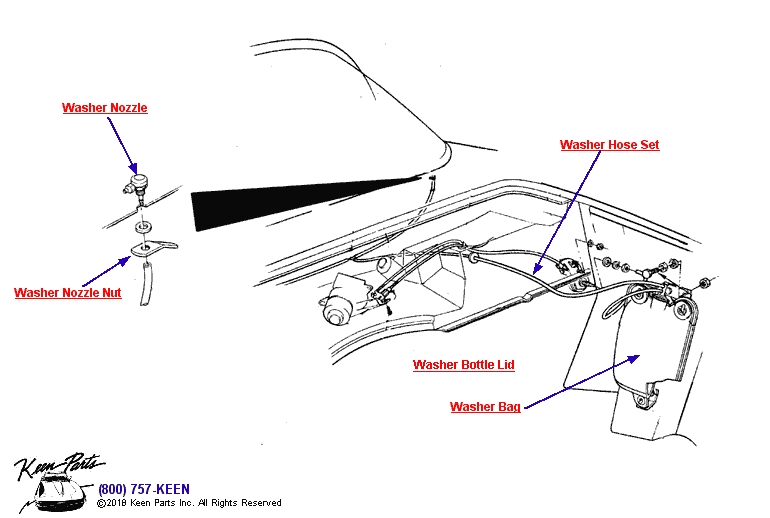 Washer System Diagram for a 2014 Corvette