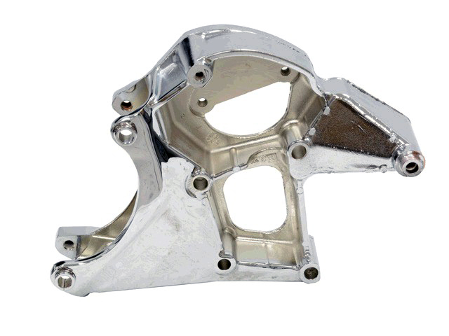 1997-2004 Corvette Triple Chrome Plated Original Alternator and Power Steering Pump Mounting Bracket.