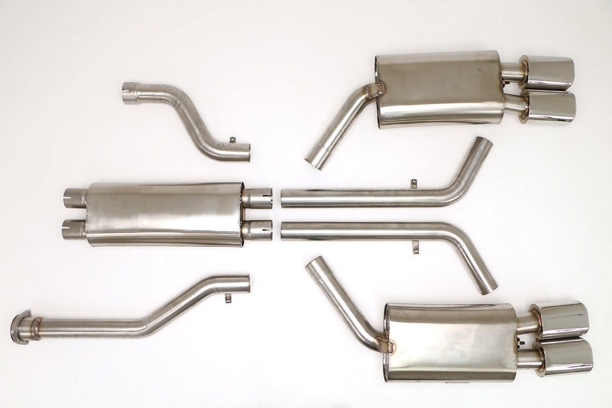 1996 Corvette 2.5 inch Exhaust System Quad Tip 4.5 inch (LT-4)