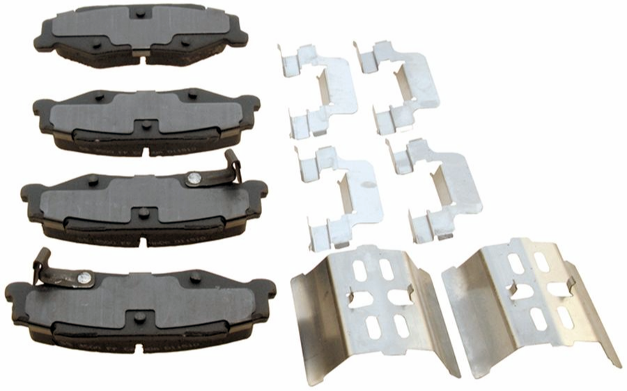 1997-2007 Corvette BRAKE REAR CALIPER PAD KIT ( 4 PADS WITH HARDWARE )