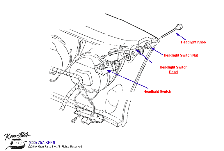 Headlight Switch Diagram for a 2002 Corvette