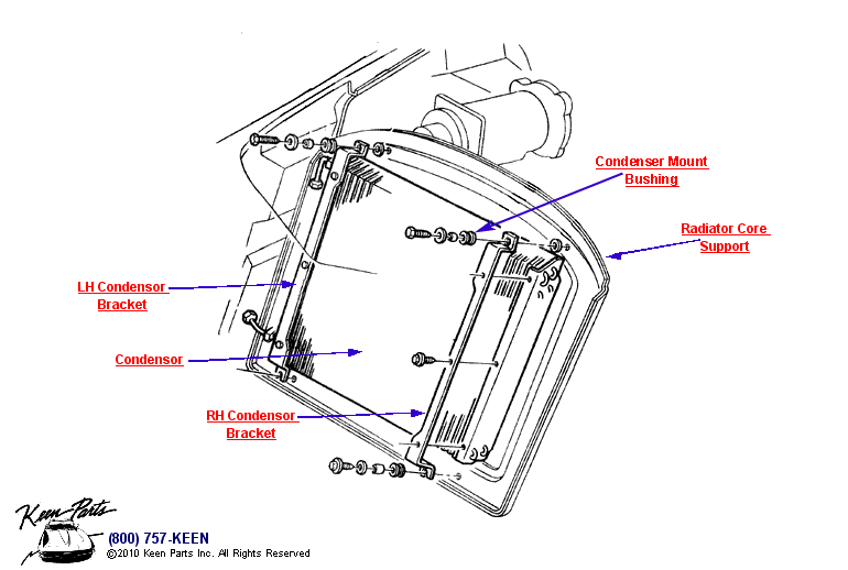 AC Condensor Diagram for a 1988 Corvette