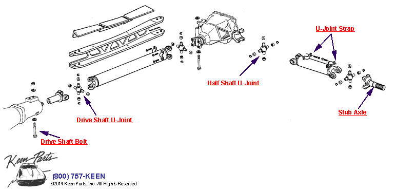 DriveShaft &amp; Half Shaft Diagram for a 2023 Corvette