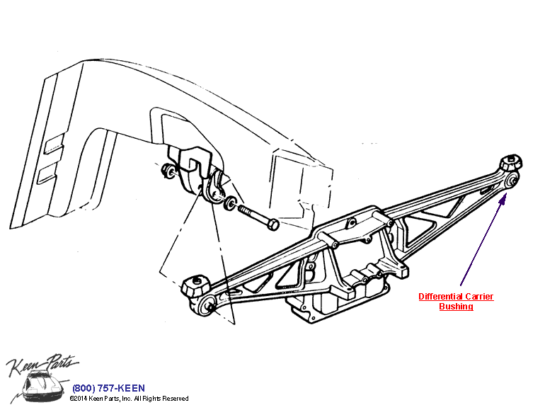 Differential Carrier Diagram for a 1958 Corvette