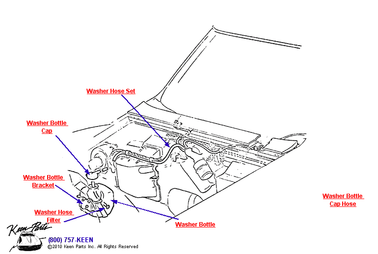 Washer System Diagram for a 1996 Corvette
