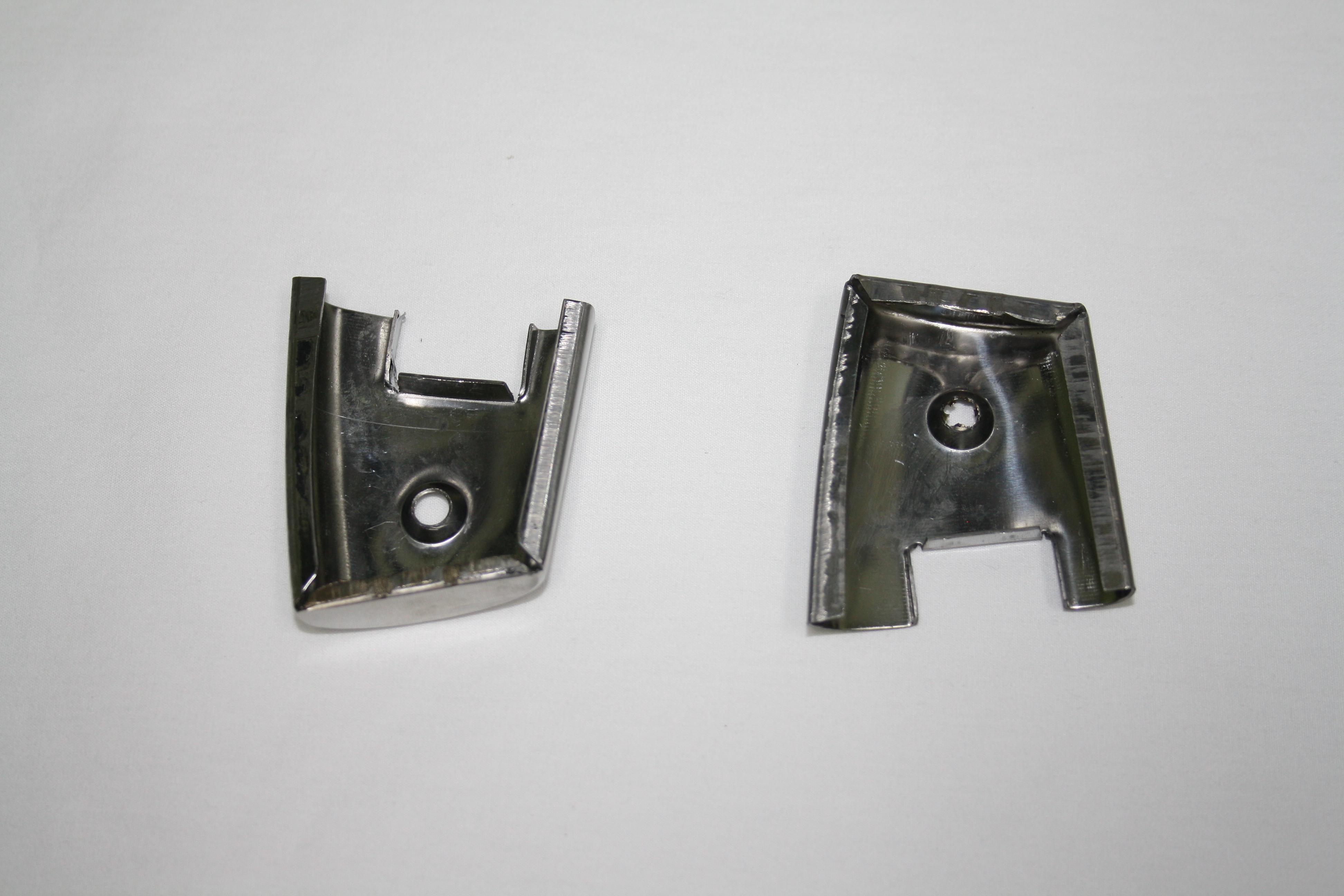 1958-1959 Corvette  Door End Cap with Hole (Pair)