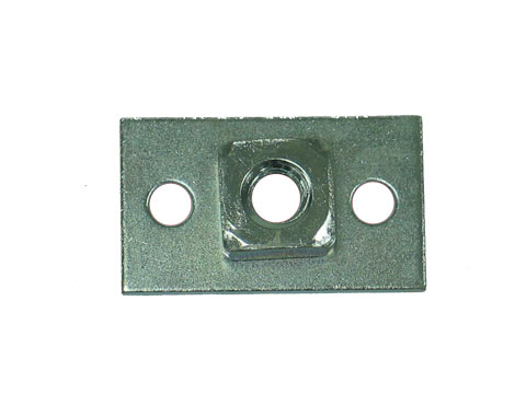 Corvette Underbody Seat Hold-Down Plate Front and Rear Rear with Weld Nut Plate Rivet