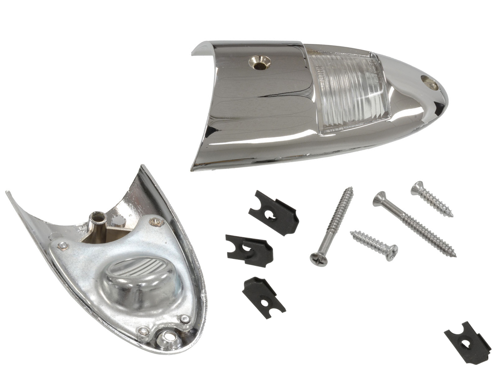1956-1957 Corvette License Light Assembly with Fasteners
